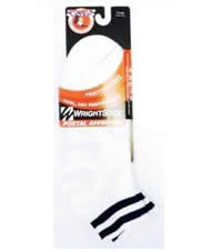 White Wrightsock Light Weight Ankle - L