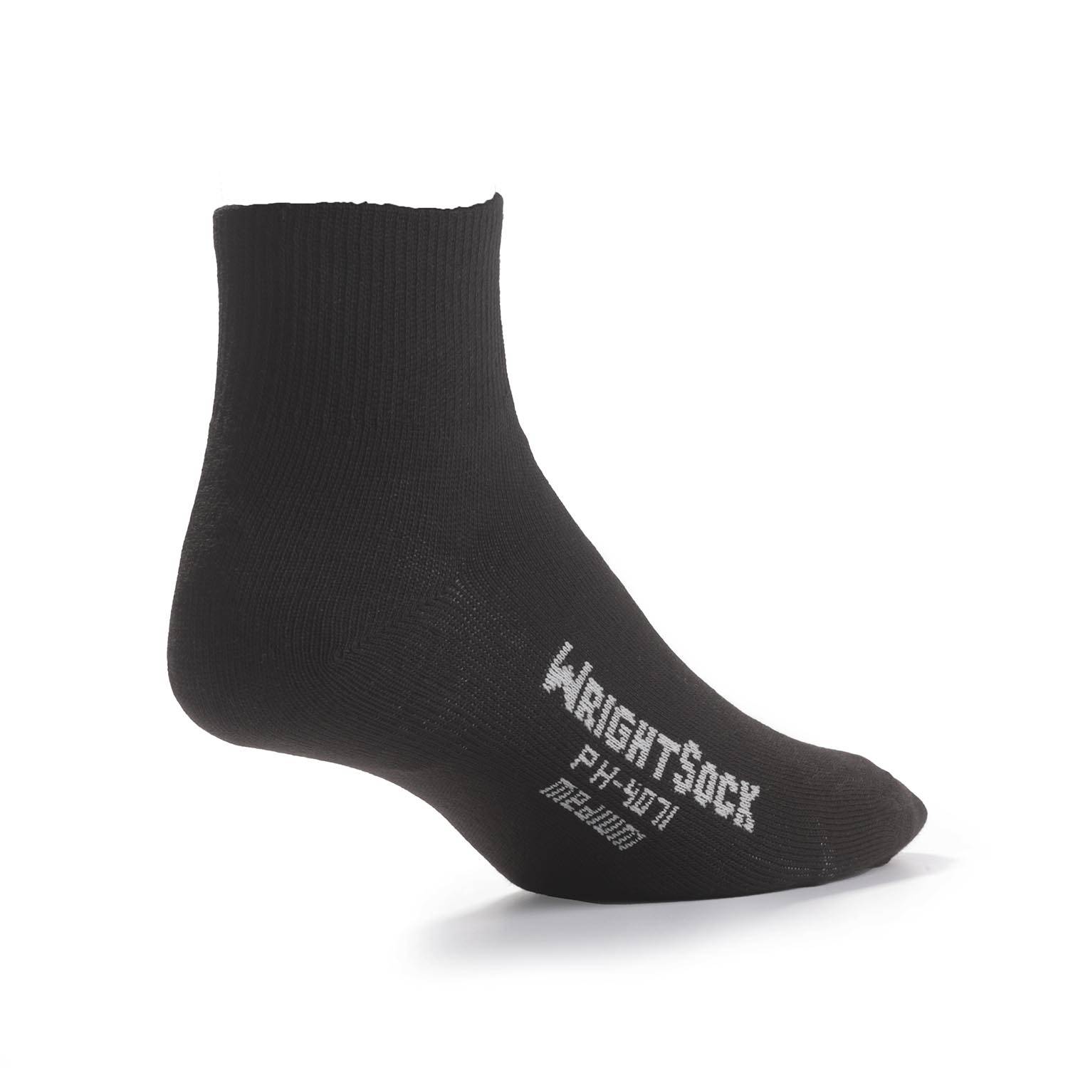 Black Wrightsock Double Layer Ankle - M